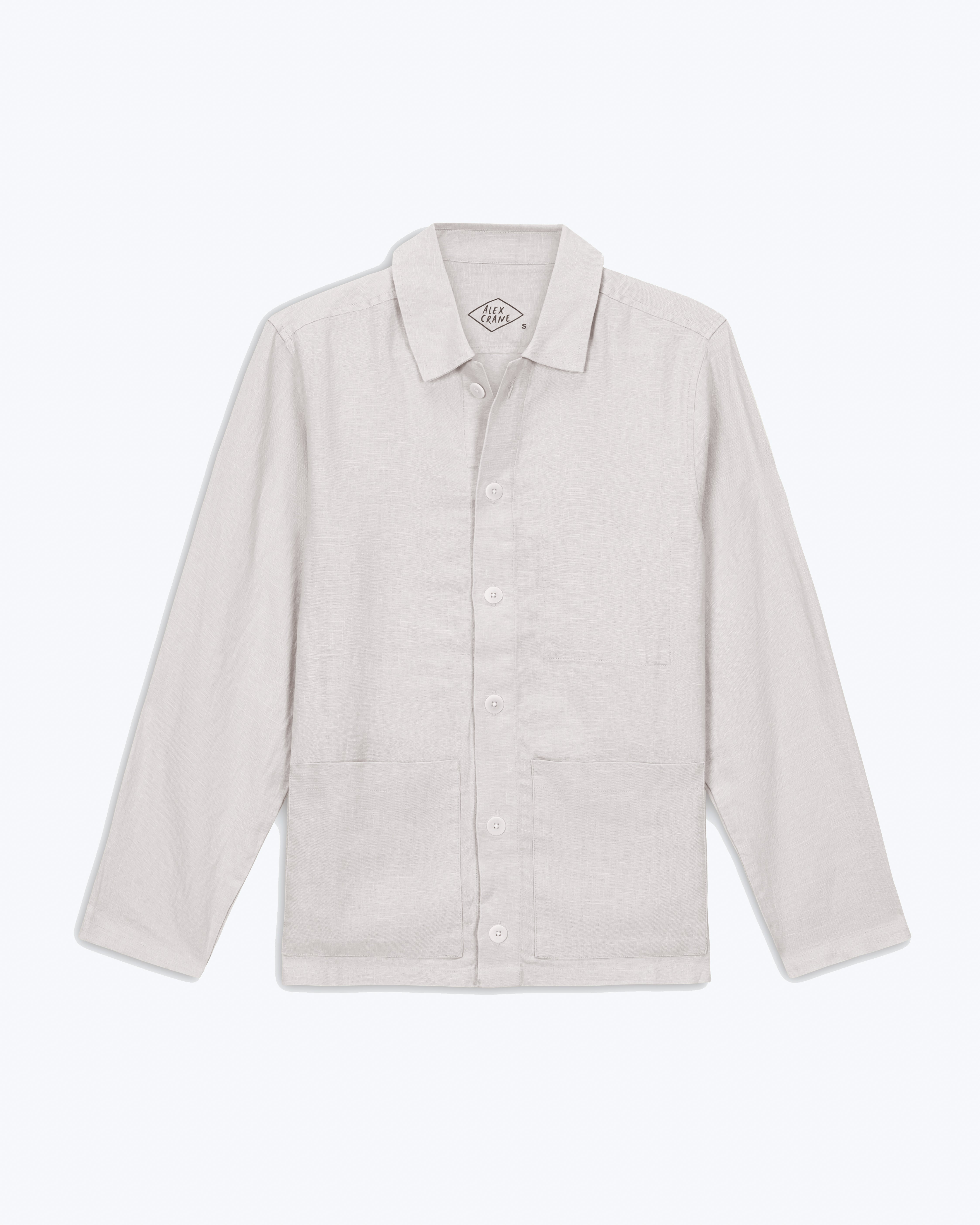 Kite Linen Chore Coat - Sustainable French Linen / Natural Bone