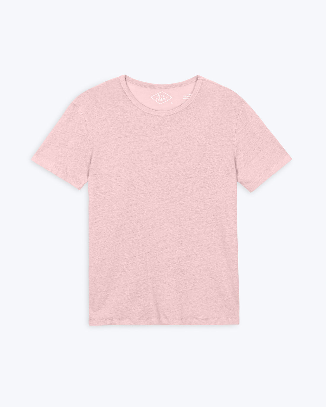 Sun Knit Linen T-Shirt - Sustainable French Linen / Faded Pink Watermelon