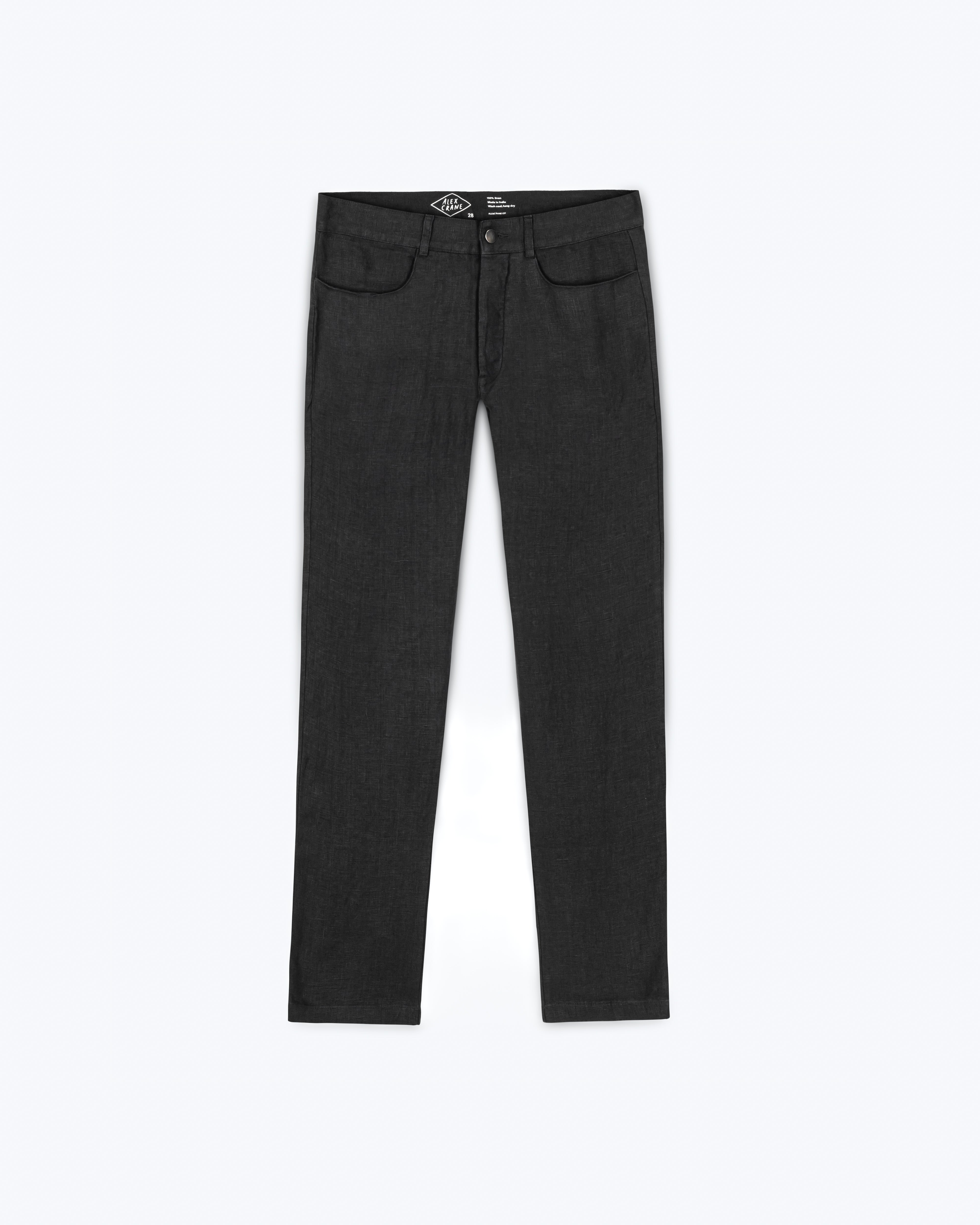 Cham Linen Pants - Sustainable French Linen / Black Night