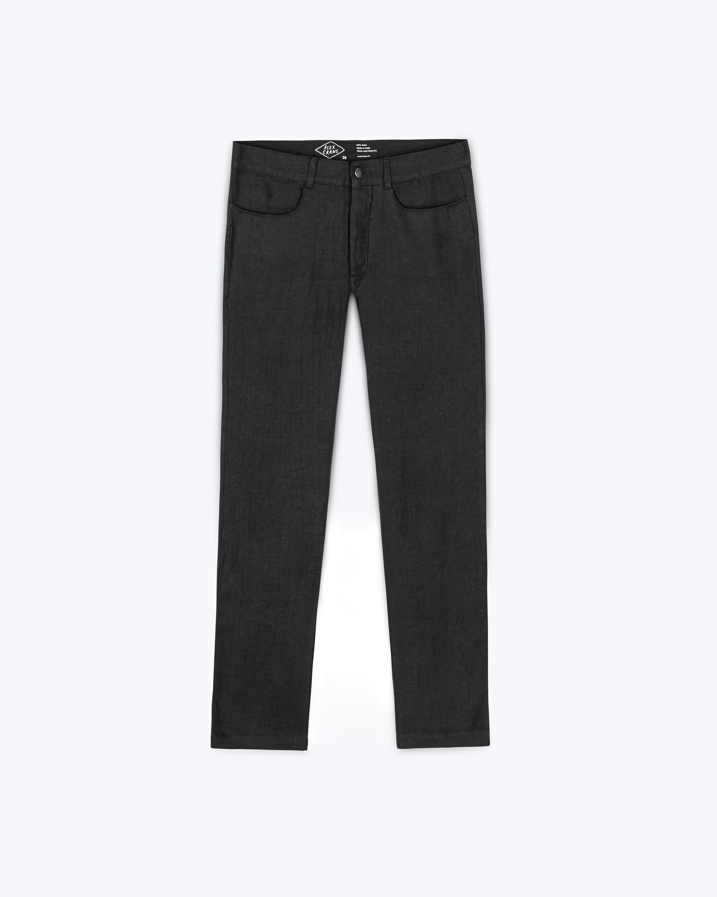 Cham Linen Pants - Sustainable French Linen / Black Night