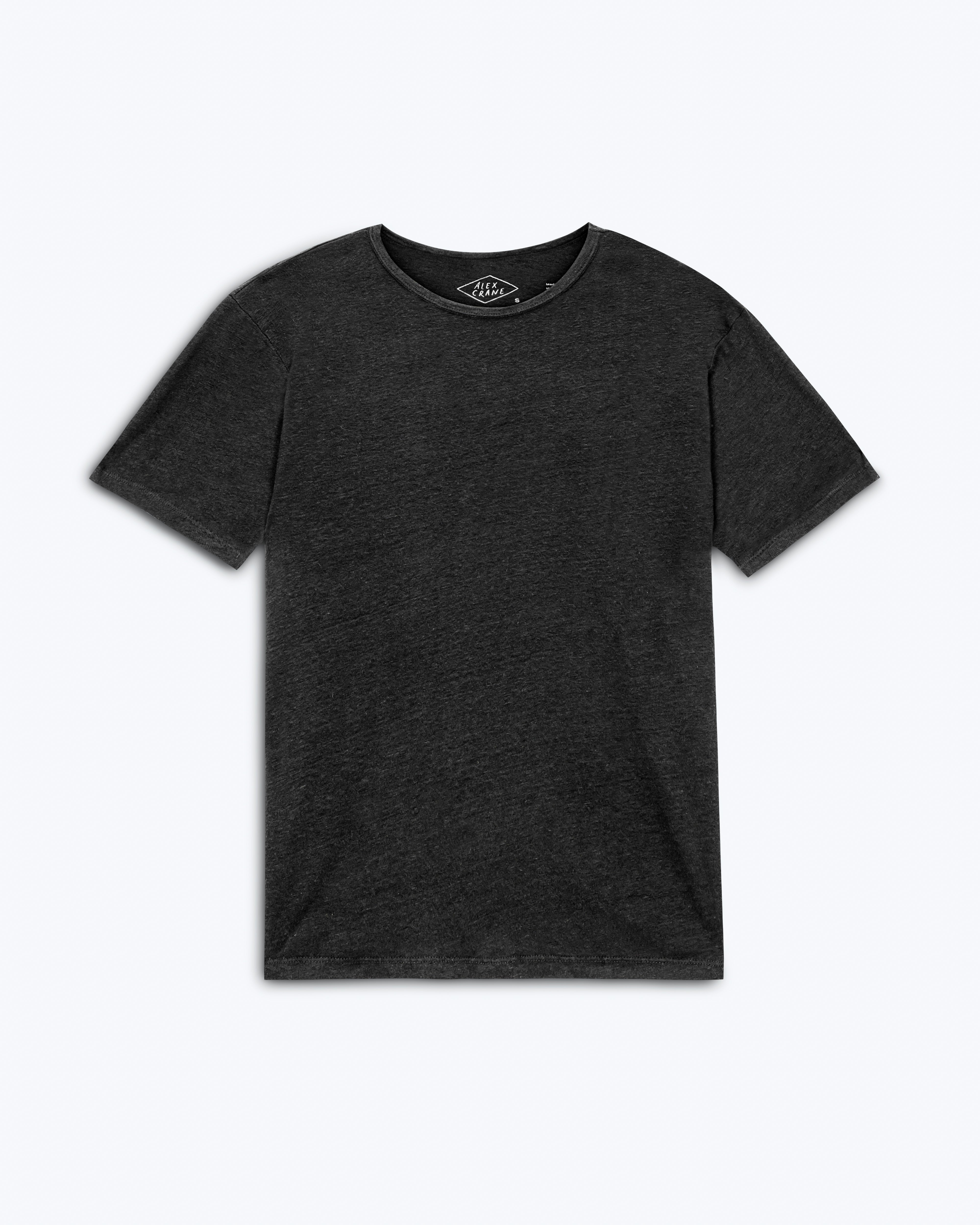Sun Knit Linen T-Shirt - Sustainable French Linen / Black Night