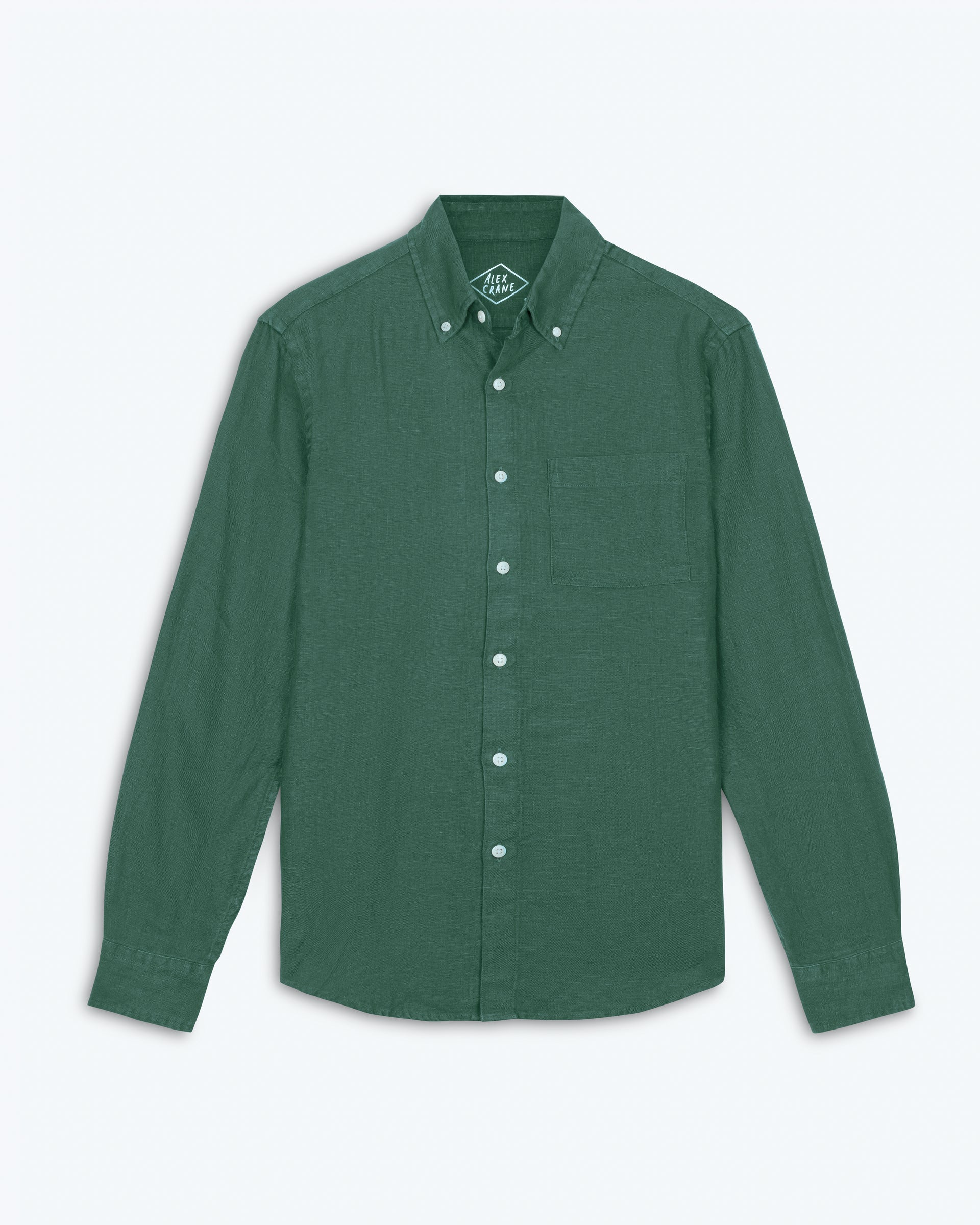 green button down dress shirt Men's Forest Green Long Sleeve Dress Shirt, Stain Repellent, Wrinkle Resistant