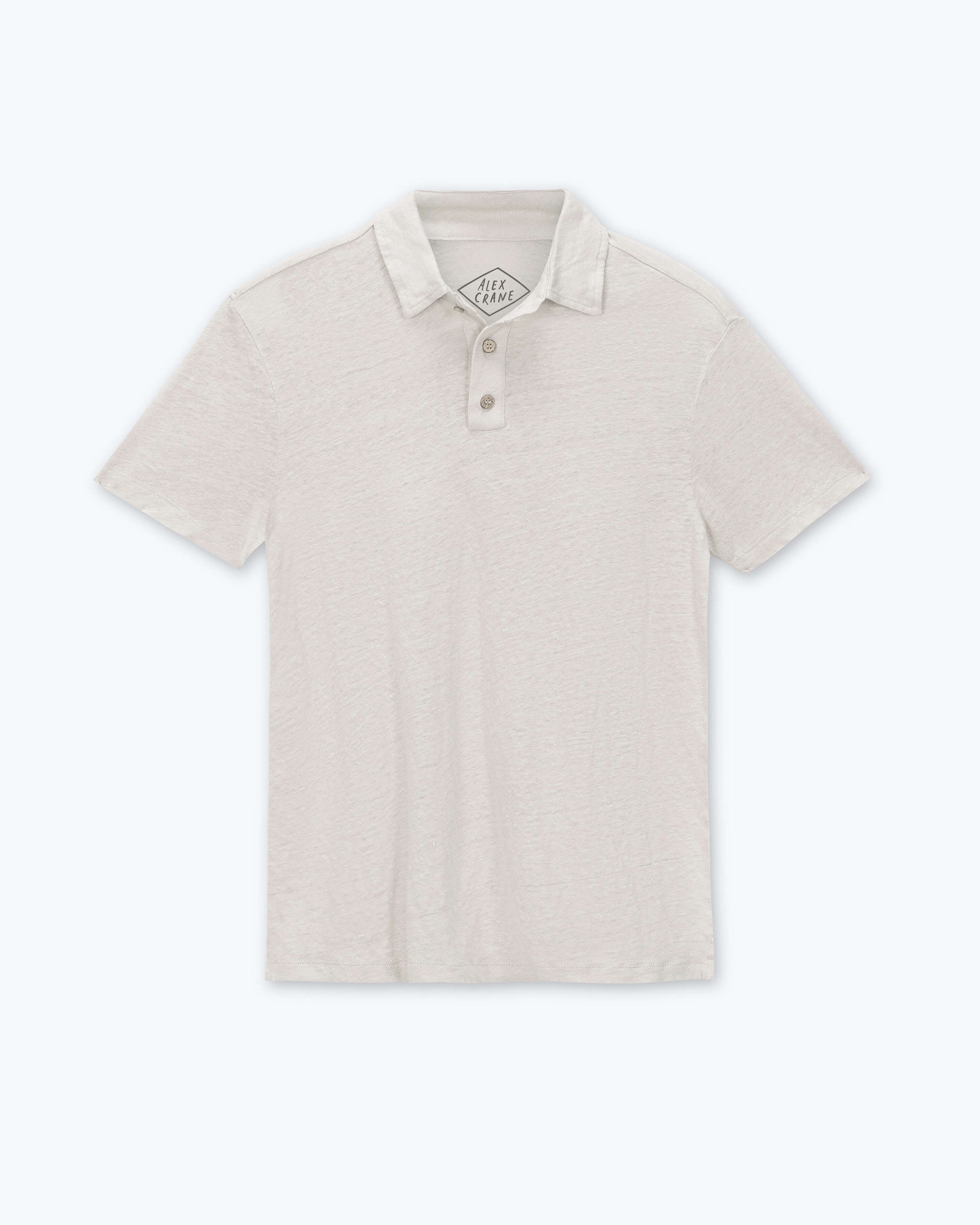 Knit Polo Linen Short Sleeve Polo - Sustainable French Linen / Natural Bone