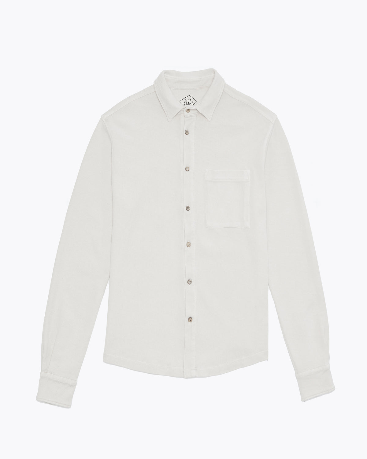 Alex Long Sleeve Striped Print Shirt Cream/Cacao