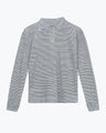 Long Sleeve Knit Polo / Lines