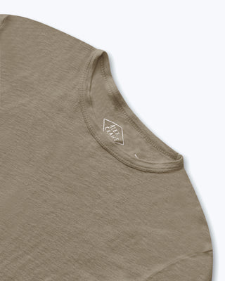 Sun Knit Linen Long Sleeve T-Shirt - Sustainable French Linen / Brownish Green Tank