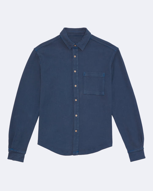 One of One / Caza Knit Shirt Indigo