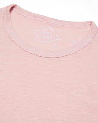 Sun Knit Linen T-Shirt - Sustainable French Linen / Faded Pink Watermelon