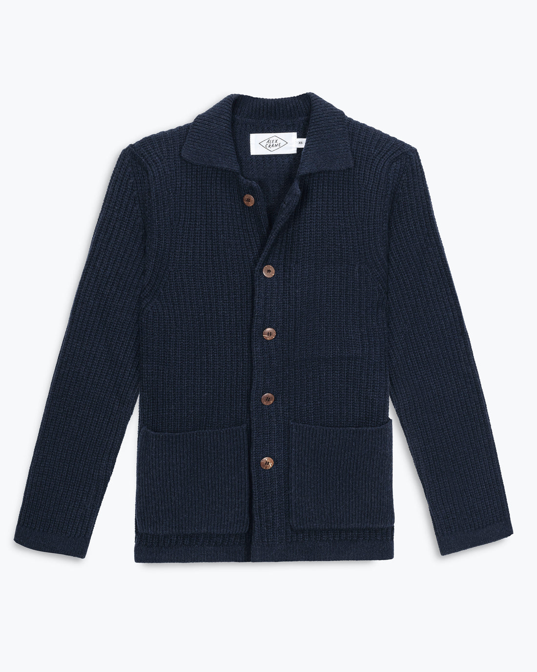 Knit Kite Heavyweight Merino Wool Jacket / Deep Blue Indigo